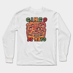 Cinco De Mayo Mexican Fiesta 5 De Mayo Fiesta Time Long Sleeve T-Shirt